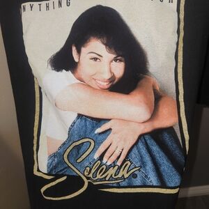 Selena Graphic Black Tee - Short Sleeve